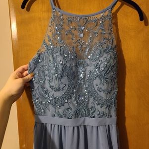 Kennedy Blue Bridesmaid Dress - Size 12 - Slate Blue